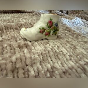 "Moss Rose” Royal Albert Bone China shoe/boot, made in England